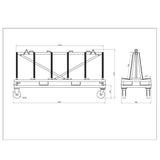 Aardwolf Demountable A Frame 2350PC - Diamond Tool Store