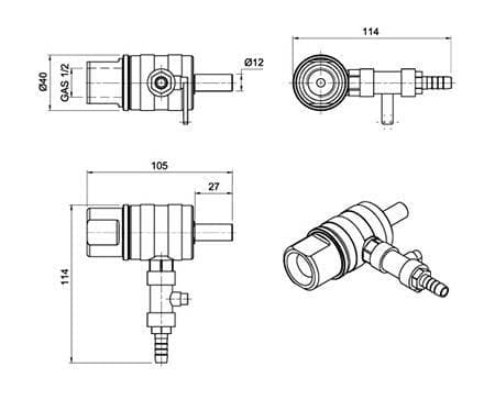 Aardwolf Water Swivel - Diamond Tool Store