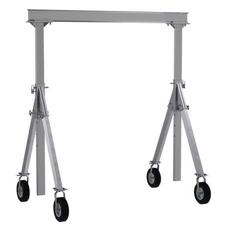 Adjustable Height Aluminum Gantry Cranes with Pneumatic Caster - Diamond Tool Store