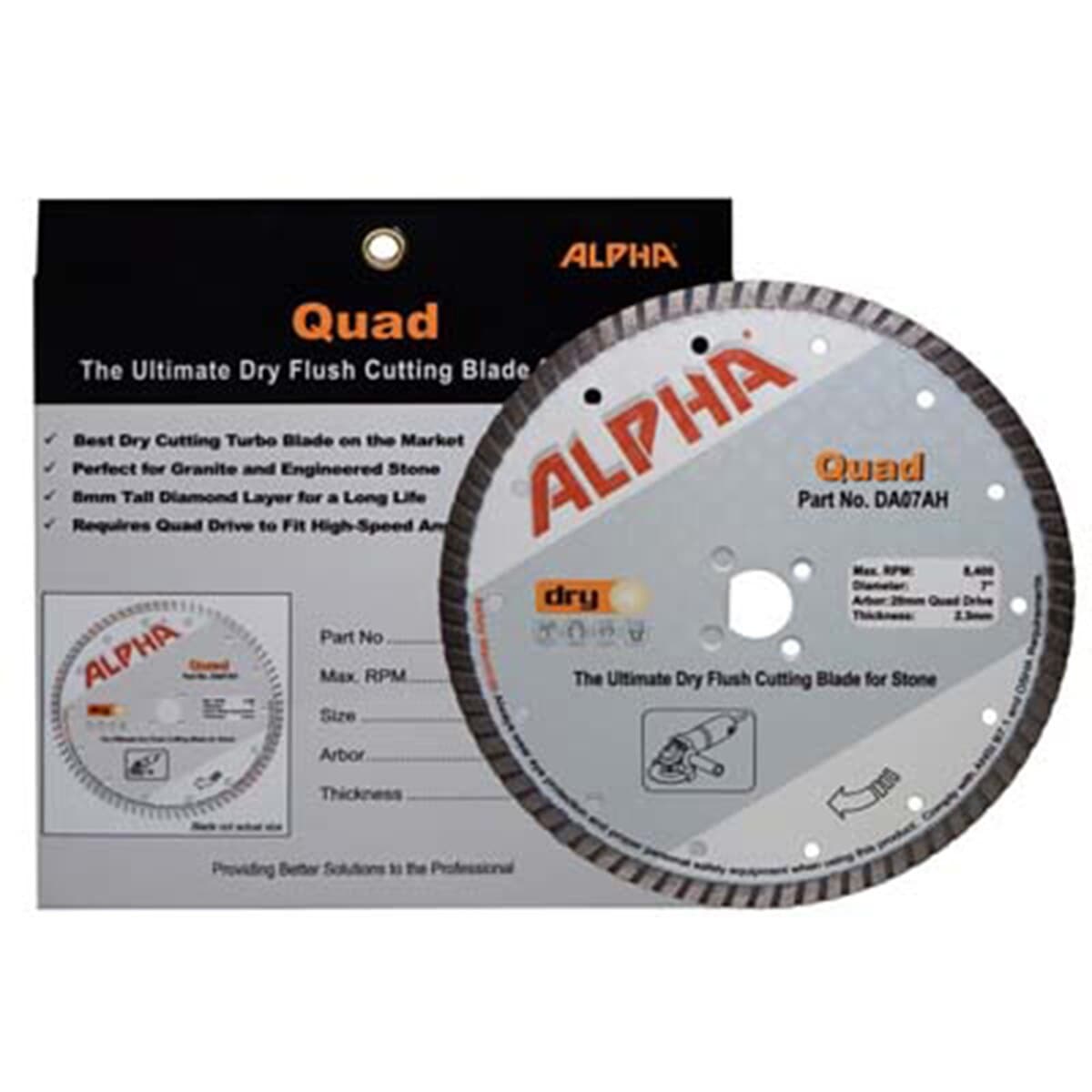 Alpha Quad Turbo Diamond Blade - Diamond Tool Store