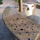 Amber Brown Terrazzo Glass - Diamond Tool Store