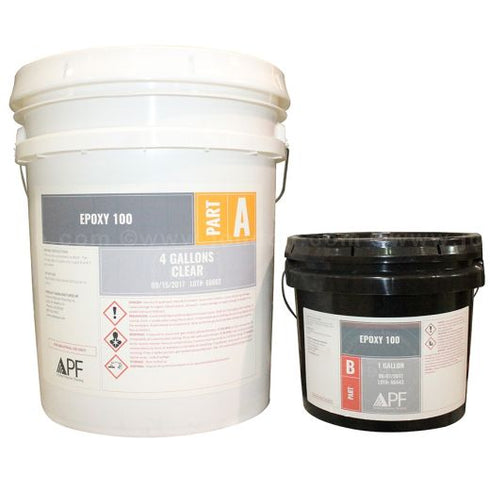 APF Epoxy 100 Clear Kits | 2 Part Epoxy Coating | Concrete Epoxy ...