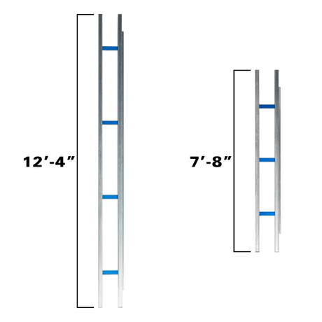 Blue Ripper Rail Combo Pack - 92" (7'-8") & 148" (12'-4") - Diamond Tool Store