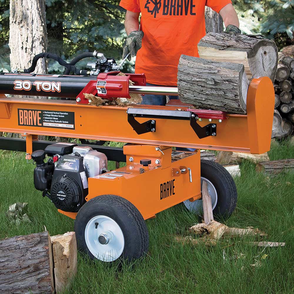 Brave Log Splitter 30 Ton Honda GC190 Brave Tree Splitter Diamond Tool Store