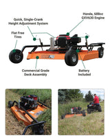 Brave Rough Cut Mower | 57-In. Towable | Honda GXV630 - Brave