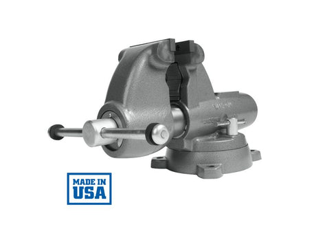 C-2 Pipe and Bench Vise, 5" Jaw Width, 7" Max Jaw Opening, 5-5/16" Throat Depth - Diamond Tool Store