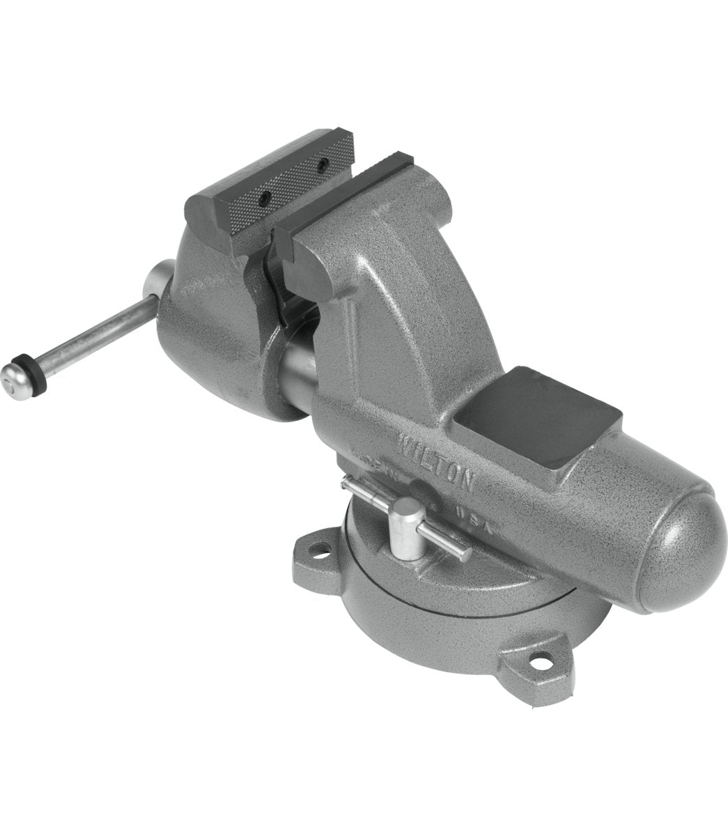 C-2 Pipe and Bench Vise, 5" Jaw Width, 7" Max Jaw Opening, 5-5/16" Throat Depth - Diamond Tool Store