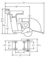 CC1800XL Medium Walk Behind Saw - Diamond Tool Store