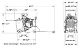 CC6571D Diesel Liquid Cooled Walk Behind Saw - Diamond Tool Store