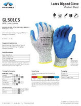 Crinkle Latex Gloves - Box of 12 - Pyramex