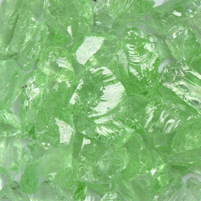 Crystal Green Fire Glass - American Specialty Glass