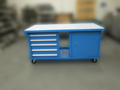 Custom Mobile Utility Work Cart - Rack Engineering Division