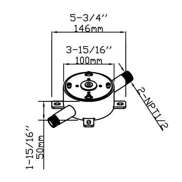 Dakota Sinks DSF-00BTF05BN Signature 11 1/4 Inch Floor Mounted Bathtub Filler - Dakota Sinks