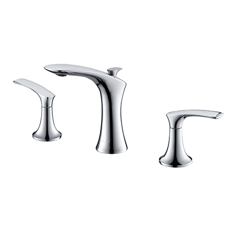 Dakota Sinks DSF-30B8W01 Isabella Deck Mount Widespread Bathroom Faucet with Pop-Up Drain - Dakota Sinks