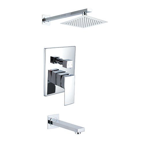 Dakota Sinks DSF-34BTS00 Kennedy Tub and Shower Set with Shower Arm and Shower Head DSF-34BTS00CR Dakota Sinks Chrome