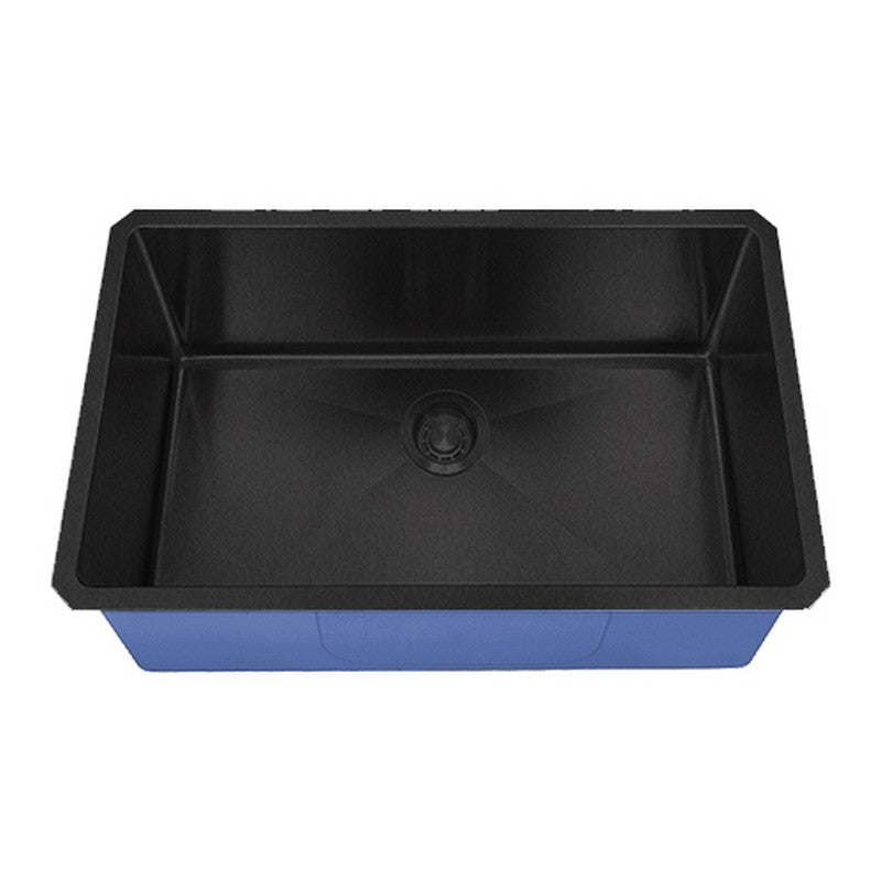 Dakota Sinks DSM-2718 Signature M-Series 27 Inch Micro Radius Single D-Bowl Undermount Kitchen Sink with Bottom Grid - Dakota Sinks