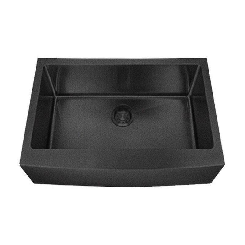 Dakota Sinks DSM-A3020 Signature M-Series 30 x 10 Inch Micro Radius Single Bowl Apron Front Kitchen Sink with Bottom Grid - Dakota Sinks