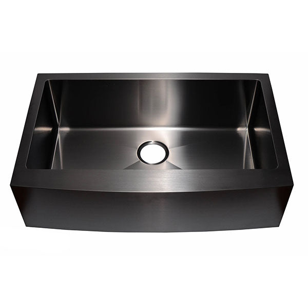 Dakota Sinks DSM-A3320 Signature M-Series 33 Inch Micro Radius Single Bowl Apron Front Kitchen Sink with Bottom Grid - Dakota Sinks