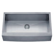 Dakota Sinks DSZ-A3620 Signature Z-Series 36 Inch Zero Radius Single Bowl Apron Front Stainless Steel Kitchen Sink with Bottom Grid - Dakota Sinks