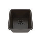 Dakota Sinks GSE-QC1618-BE Builders Elements Series 16 1/2 Inch Quartz Composite Single Bowl Undermount Bar Sink - Dakota Sinks