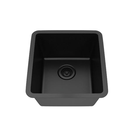 Dakota Sinks GSE-QC1618-BE Builders Elements Series 16 1/2 Inch Quartz Composite Single Bowl Undermount Bar Sink - Dakota Sinks