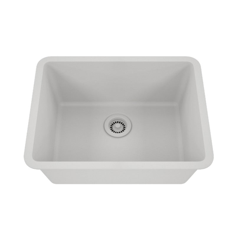 Dakota Sinks GSE-QC2318-BE Builders Elements Series 23 Inch Quartz Composite Single Bowl Undermount Kitchen Sink - Dakota Sinks