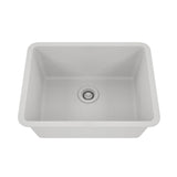 Dakota Sinks GSE-QC2318-BE Builders Elements Series 23 Inch Quartz Composite Single Bowl Undermount Kitchen Sink - Dakota Sinks