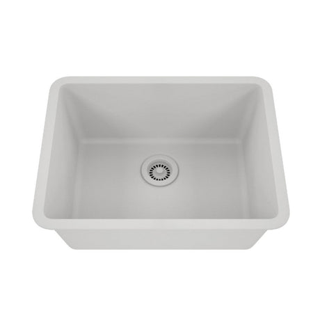 Dakota Sinks GSE-QC2318-BE Builders Elements Series 23 Inch Quartz Composite Single Bowl Undermount Kitchen Sink - Dakota Sinks