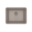 Dakota Sinks GSE-QC2318-BE Builders Elements Series 23 Inch Quartz Composite Single Bowl Undermount Kitchen Sink - Dakota Sinks