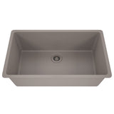 Dakota Sinks GSE-QC3219-BE Builders Elements Series 32 Inch Quartz Composite Single Bowl Undermount Kitchen Sink - Dakota Sinks