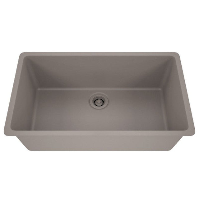 Dakota Sinks GSE-QC3219-BE Builders Elements Series 32 Inch Quartz Composite Single Bowl Undermount Kitchen Sink - Dakota Sinks