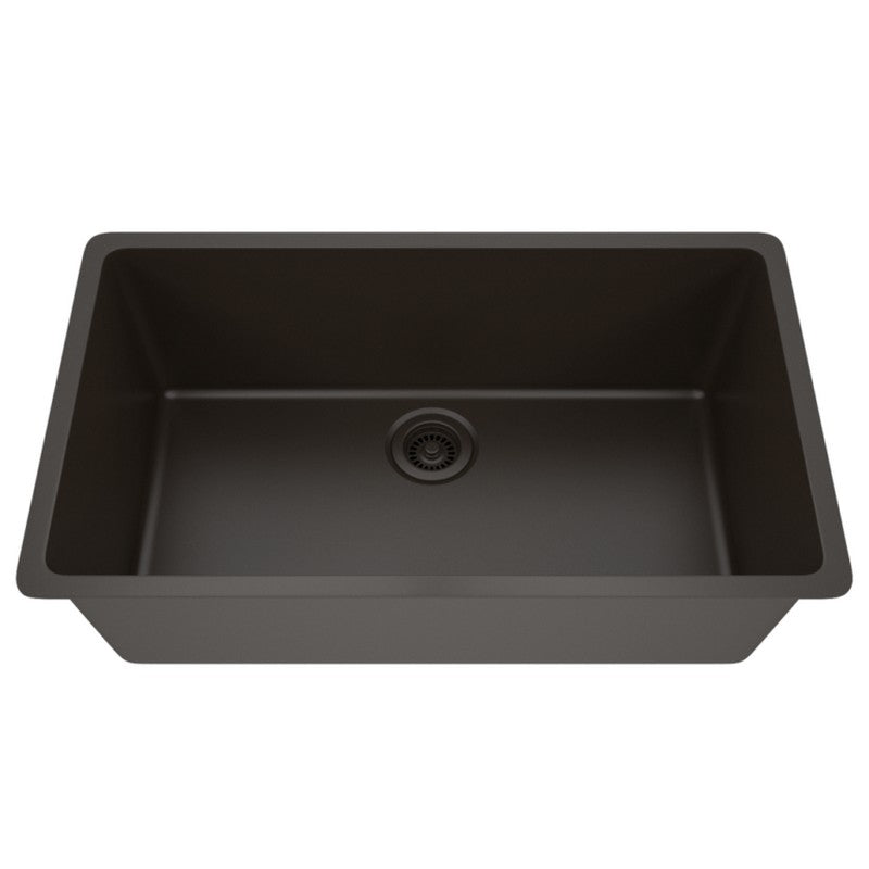 Dakota Sinks GSE-QC3219-BE Builders Elements Series 32 Inch Quartz Composite Single Bowl Undermount Kitchen Sink - Dakota Sinks