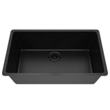 Dakota Sinks GSE-QC3219-BE Builders Elements Series 32 Inch Quartz Composite Single Bowl Undermount Kitchen Sink - Dakota Sinks