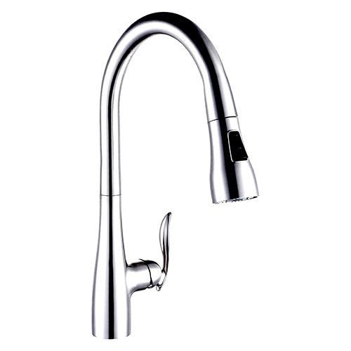 Dakota Sinks Signature 16 1/2 Inch Single Hole Pull-Down Pre-Rinse Kitchen Faucet - Dakota Sinks