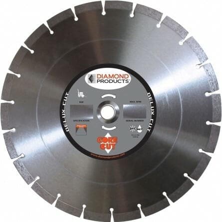 Delux-Cut Segmented Dry Walk Behind Diamond Blades - Diamond Products