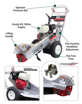 Dosko Stump Grinder | 13 HP Walk-Behind | Honda GX390 - Dosko