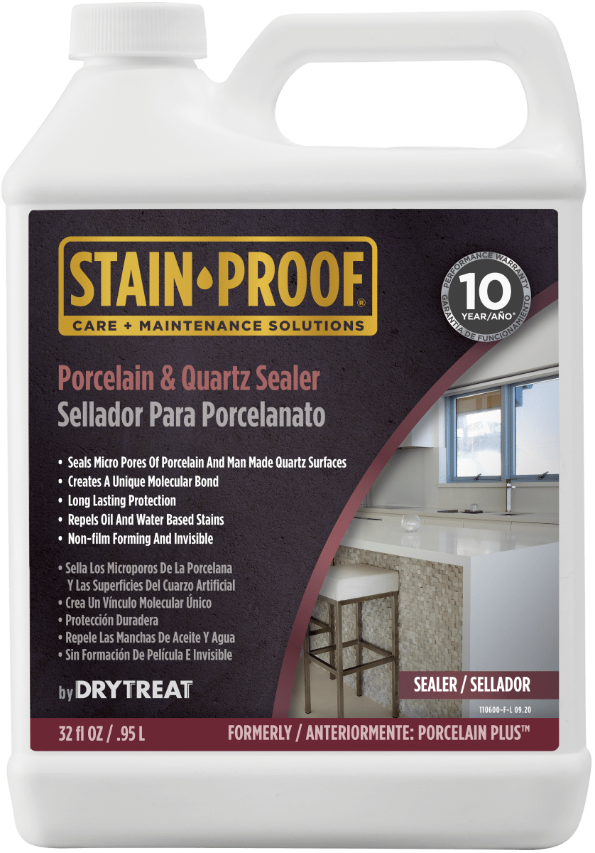 Dry-Treat Stain Proof Porcelain Plus Premium Porcelain and Quartz Sealer - Sale - Dry Treat