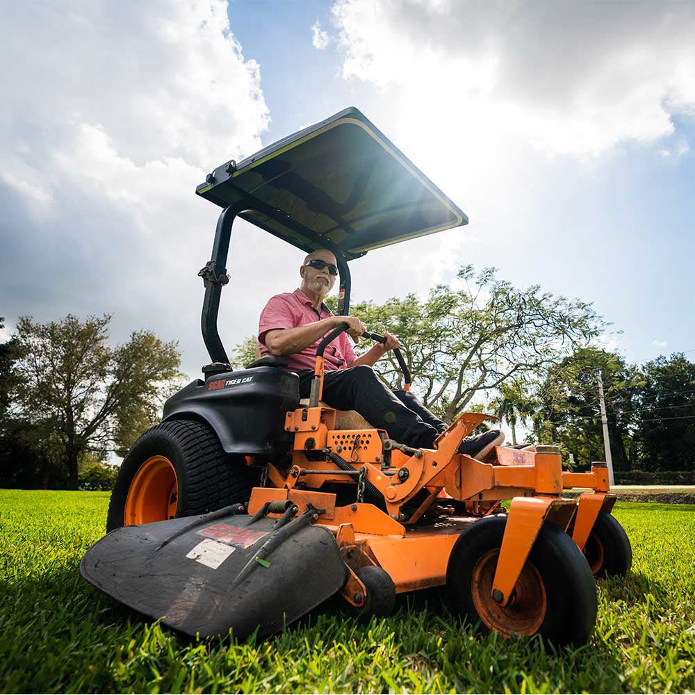 Eclipse Mower Canopy (Black With Square Rops Mount Hardware.) - Jrco