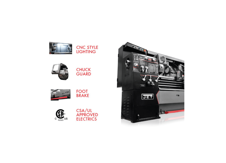 EGH-1740 With ACU-RITE 203 DRO With Taper Attachment - Jet