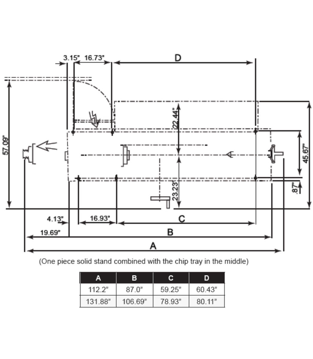 EGH-1740 With ACU-RITE 203 DRO With Taper Attachment - Jet