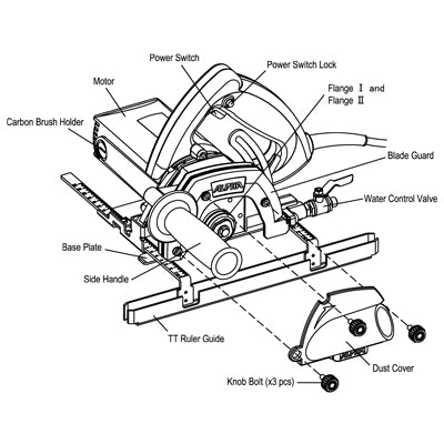 ESC-125 Wet/Dry Stone Cutter - Alpha Tools