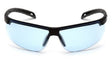 Ever-Lite Infinity Blue Anti-Fog Lens Safety Glasses with Black Frame - Pyramex