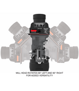 EVS-949 Mill with 2-Axis ACU-RITE 203 DRO and Servo X, Y, Z-Axis Powerfeeds - Jet