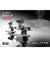 EVS-949 Mill with 2-Axis ACU-RITE 203 DRO and Servo X, Y, Z-Axis Powerfeeds - Jet