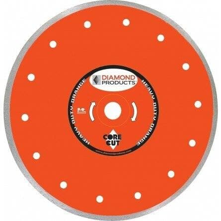 Heavy Duty Orange Continuous Rim Dry Tile Diamond Blades - Diamond Products