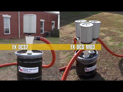 TX-DCS2 - Small, Single User, Portable Dust Collection System (2") w/ 20 Gallon Canister | Video