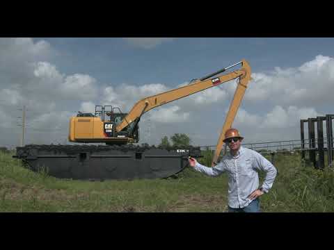 Amphibious Excavator Pontoon | Video