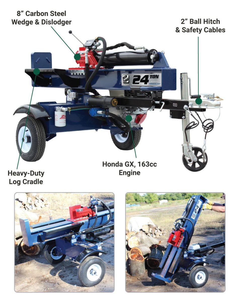 Side tool inc log splitter online