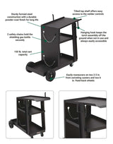 Ironton 3 Tier Welding Cart | 31.5-In. X 16-1/8-In. X 28-In. - Ironton