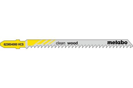 Jigsaw Blades "Clean Wood" - 5 per Pack - Metabo